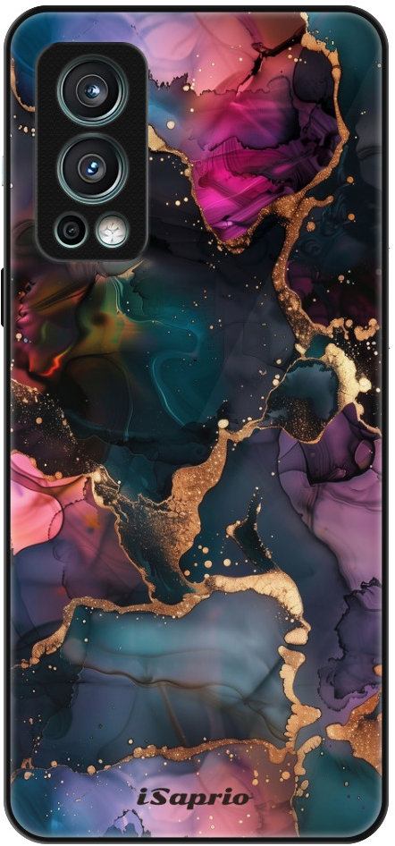 iSaprio Lesklé puzdro Dark Marble 10 – OnePlus Nord 2 5G