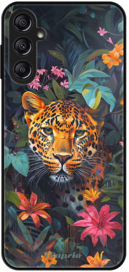 iSaprio Lesklé puzdro Flower Jaguar – Samsung Galaxy A14/A14 5G