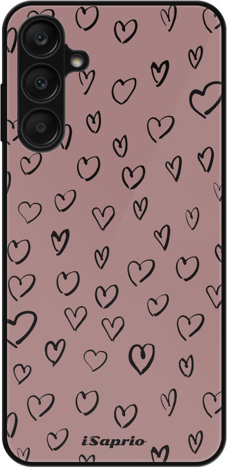 iSaprio Lesklé puzdro Heart Dark – Samsung Galaxy A25 5G