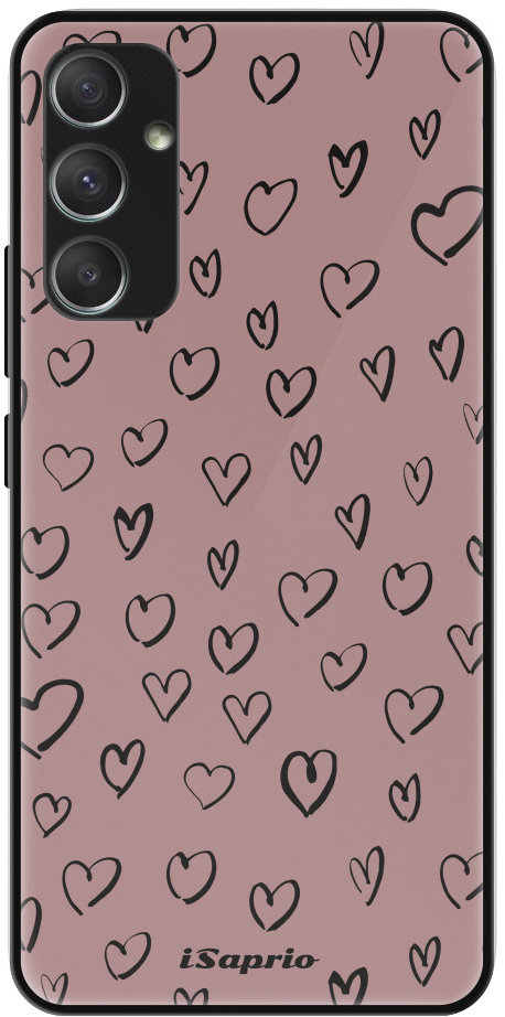 iSaprio Lesklé puzdro Heart Dark – Samsung Galaxy A34 5G