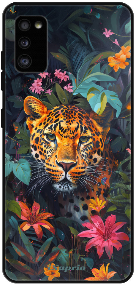iSaprio Lesklé puzdro Flower Jaguar – Samsung Galaxy A41