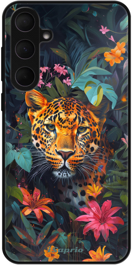 iSaprio Lesklé puzdro Flower Jaguar – Samsung Galaxy A55 5G