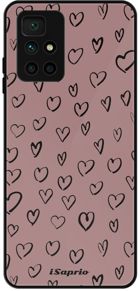 iSaprio Lesklé puzdro Heart Dark – Xiaomi Redmi 10