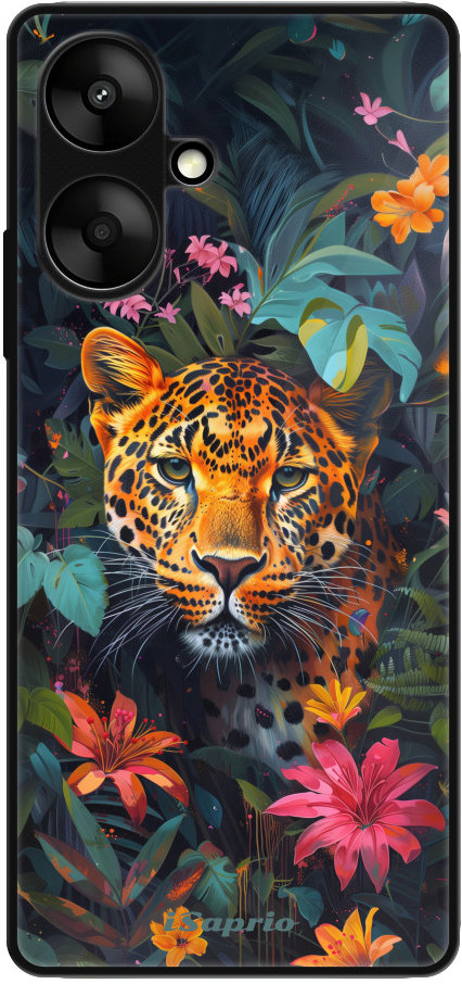 iSaprio Lesklé puzdro Flower Jaguar – Xiaomi Redmi 13C 5G