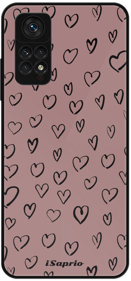 iSaprio Lesklé puzdro Heart Dark – Xiaomi Redmi Note 11/Note 11S