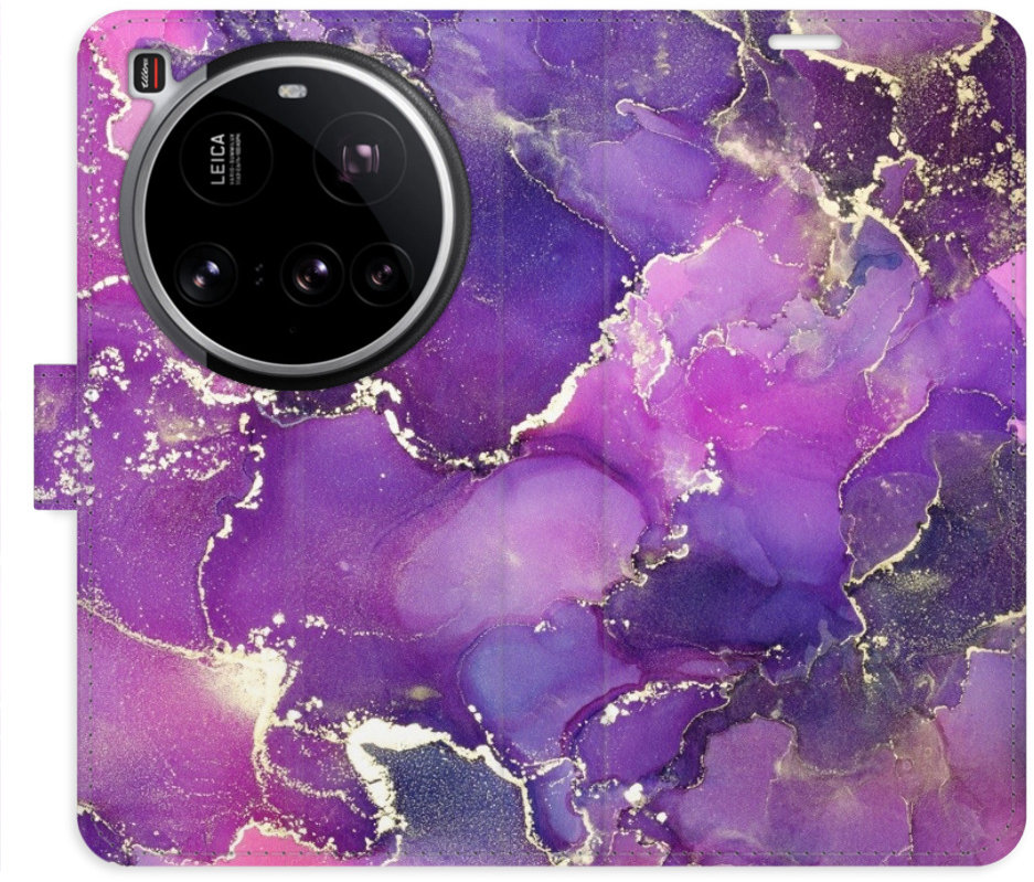 iSaprio Flip puzdro Purple Marble pre Xiaomi 15 Ultra