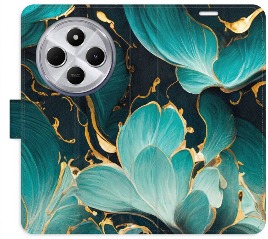 iSaprio Flip puzdro Blue Flowers 02 pre Xiaomi Redmi 14C/Poco C75