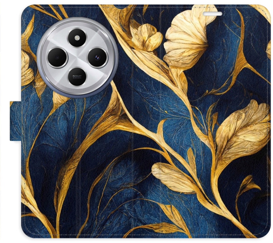 iSaprio Flip puzdro GoldBlue pre Xiaomi Redmi 14C/Poco C75