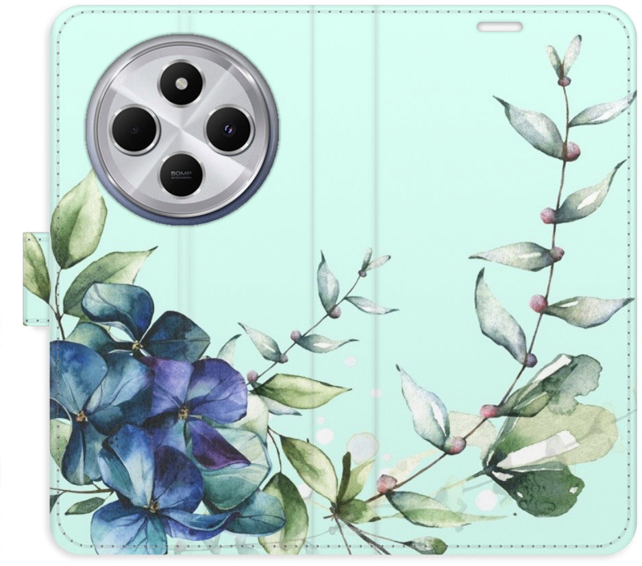 iSaprio Flip puzdro Blue Flowers pre Xiaomi Redmi 14/Poco C75