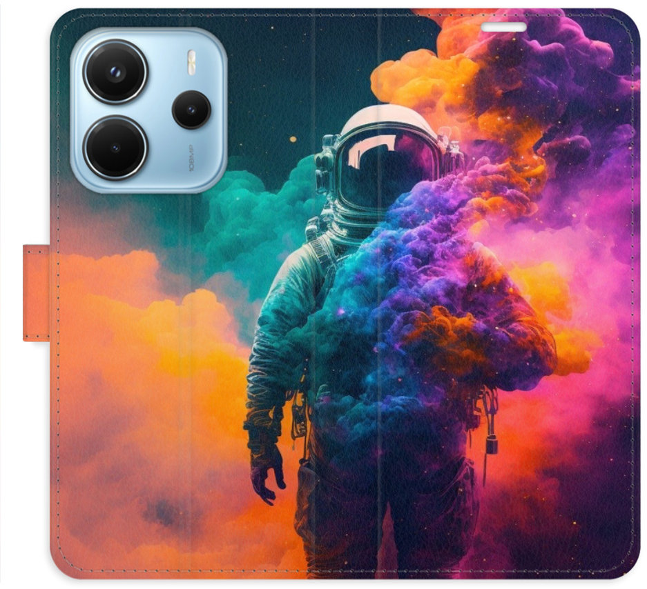 iSaprio Flip puzdro Astronaut in Colours 02 pre Xiaomi Redmi Note 14