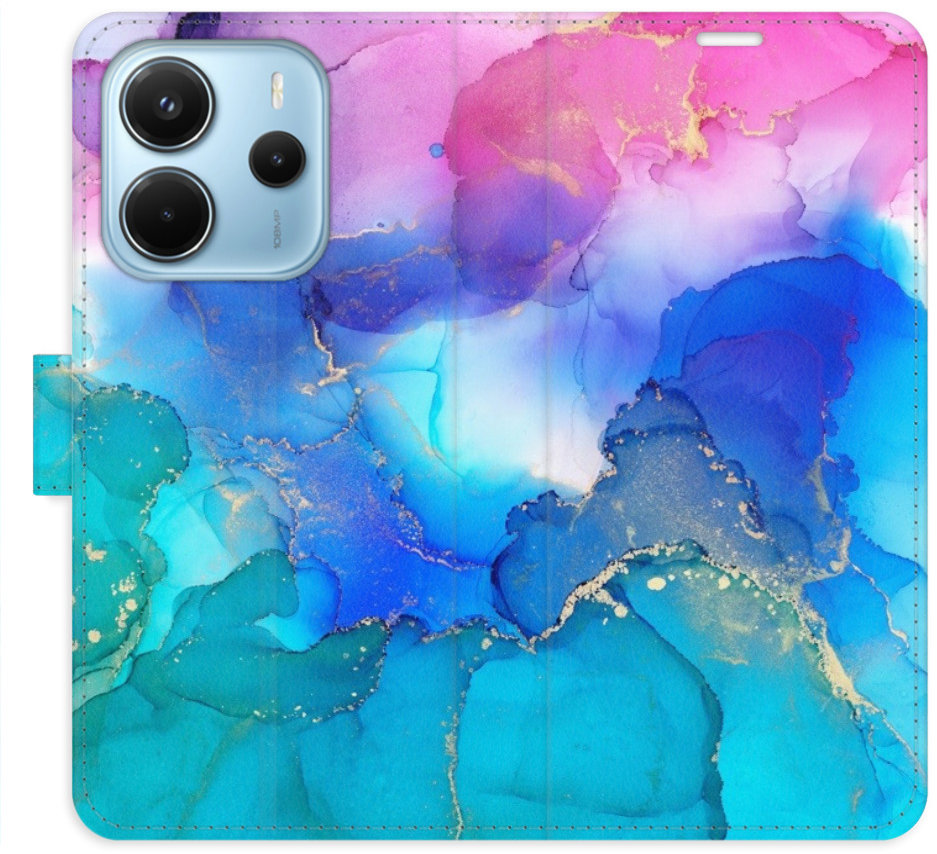 iSaprio Flip puzdro BluePink Paint pre Xiaomi Redmi Note 14