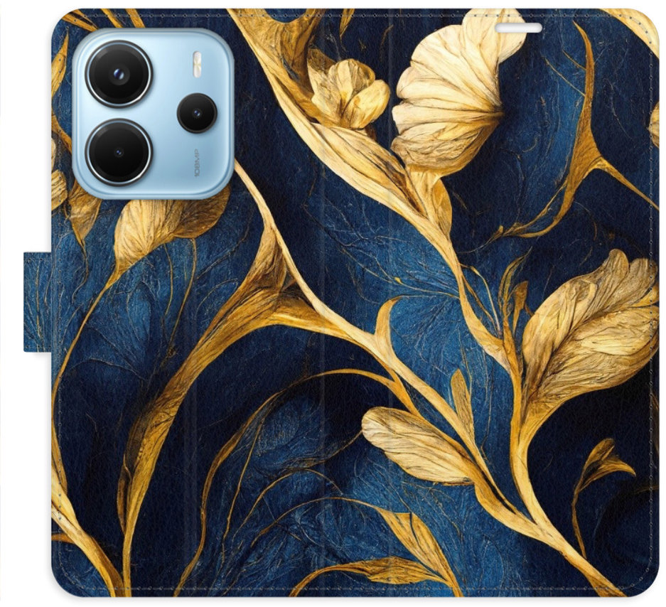 iSaprio Flip puzdro GoldBlue pre Xiaomi Redmi Note 14