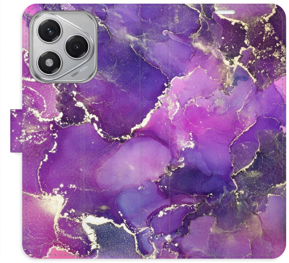 iSaprio Flip puzdro Purple Marble pre Honor 400 Lite