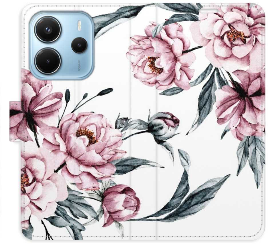 iSaprio Flip puzdro Pink Flowers pre Xiaomi Redmi Note 14