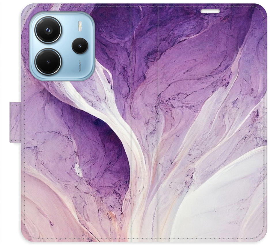 iSaprio Flip puzdro Purple Paint pre Xiaomi Redmi Note 14