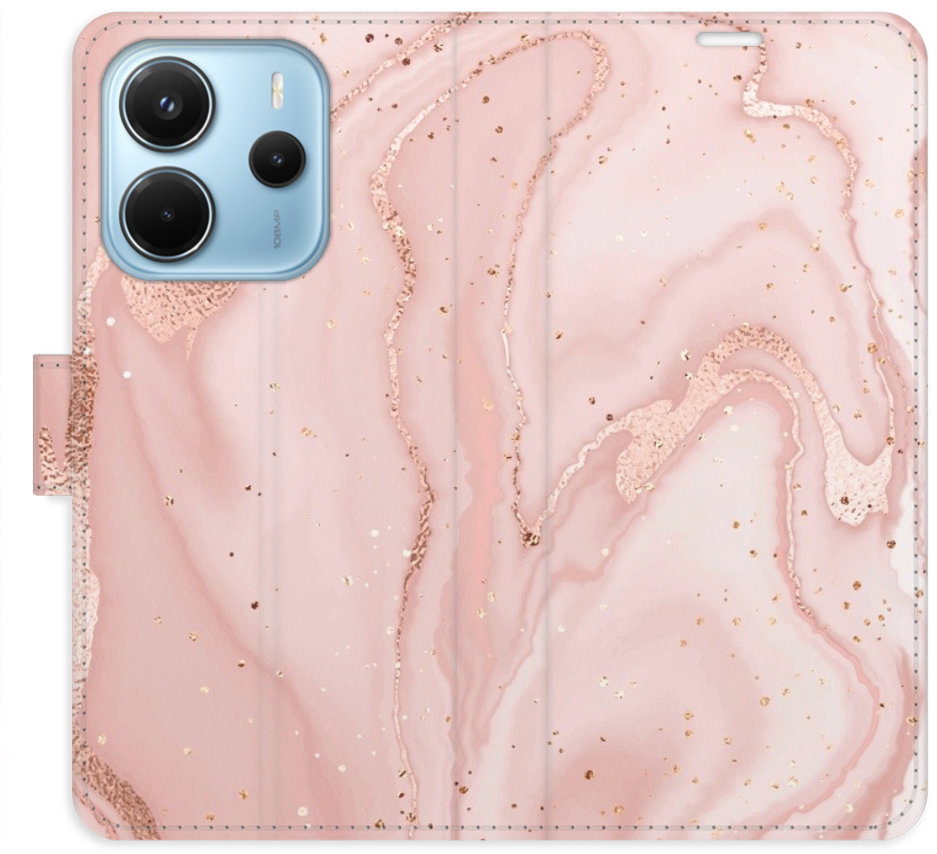 iSaprio Flip puzdro RoseGold Marble pre Xiaomi Redmi Note 14
