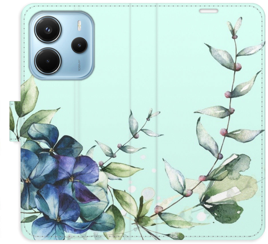 iSaprio Flip puzdro Blue Flowers pre Xiaomi Redmi Note 14
