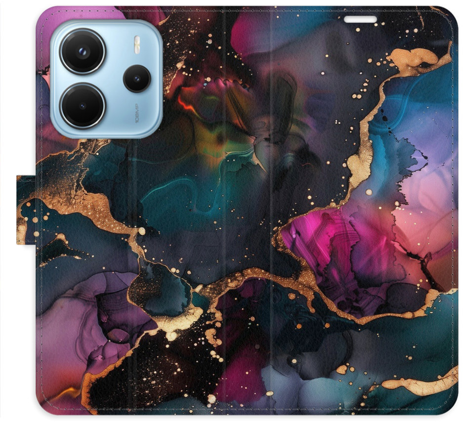 iSaprio Flip puzdro Dark Marble pre Xiaomi Redmi Note 14