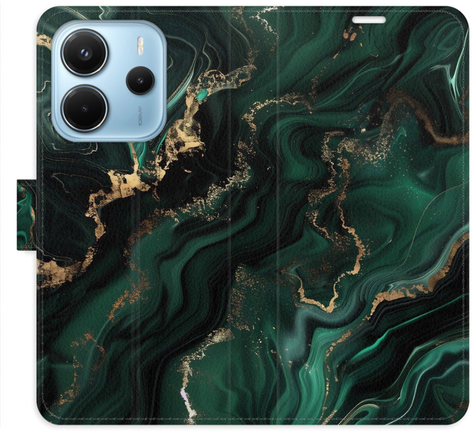iSaprio Flip puzdro Emerald 02 pre Xiaomi Redmi Note 14