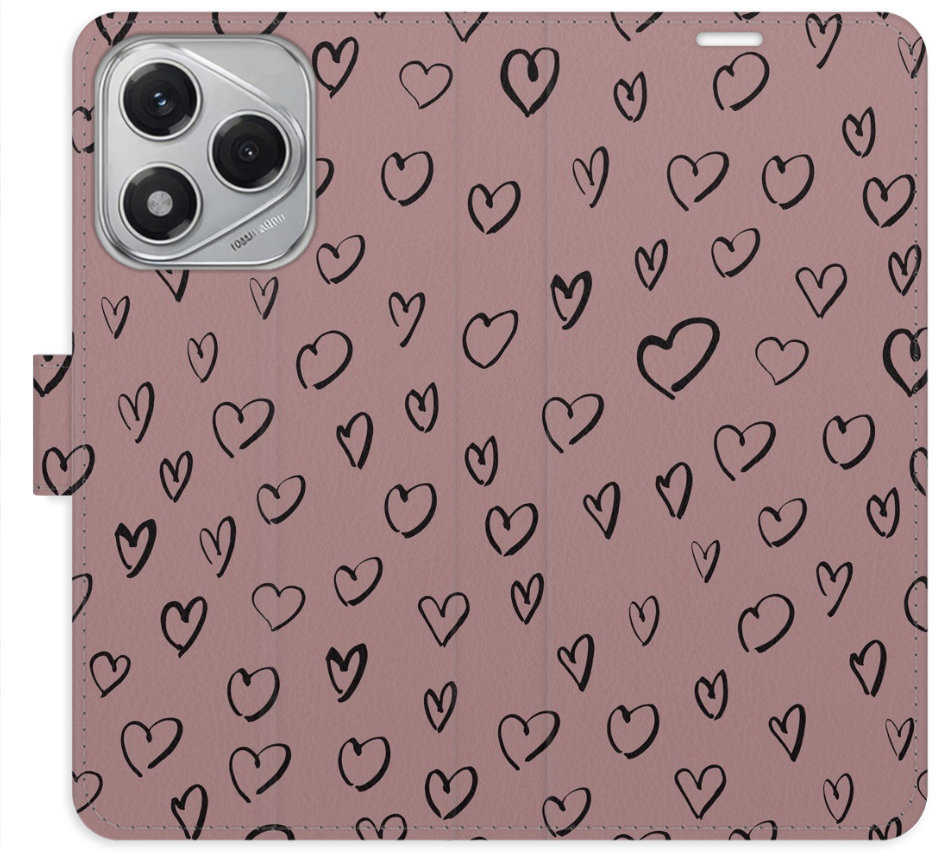 iSaprio Flip puzdro Heart Dark 02 pre Honor 400 Lite