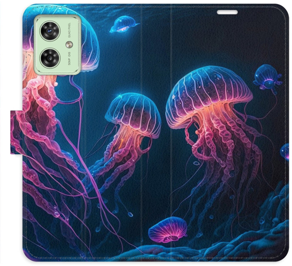iSaprio Flip puzdro Jellyfish pre Motorola Moto G54 5G/G54 5G Power Edition