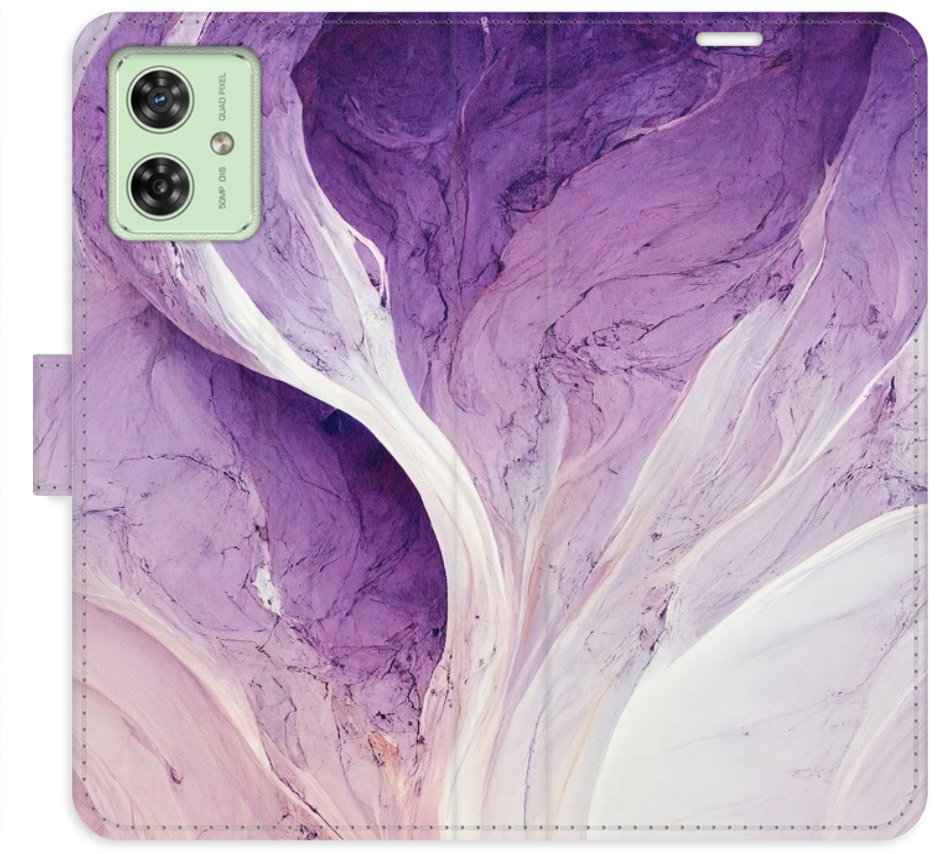 iSaprio Flip puzdro Purple Paint pre Motorola Moto G54 5G/G54 5G Power Edition