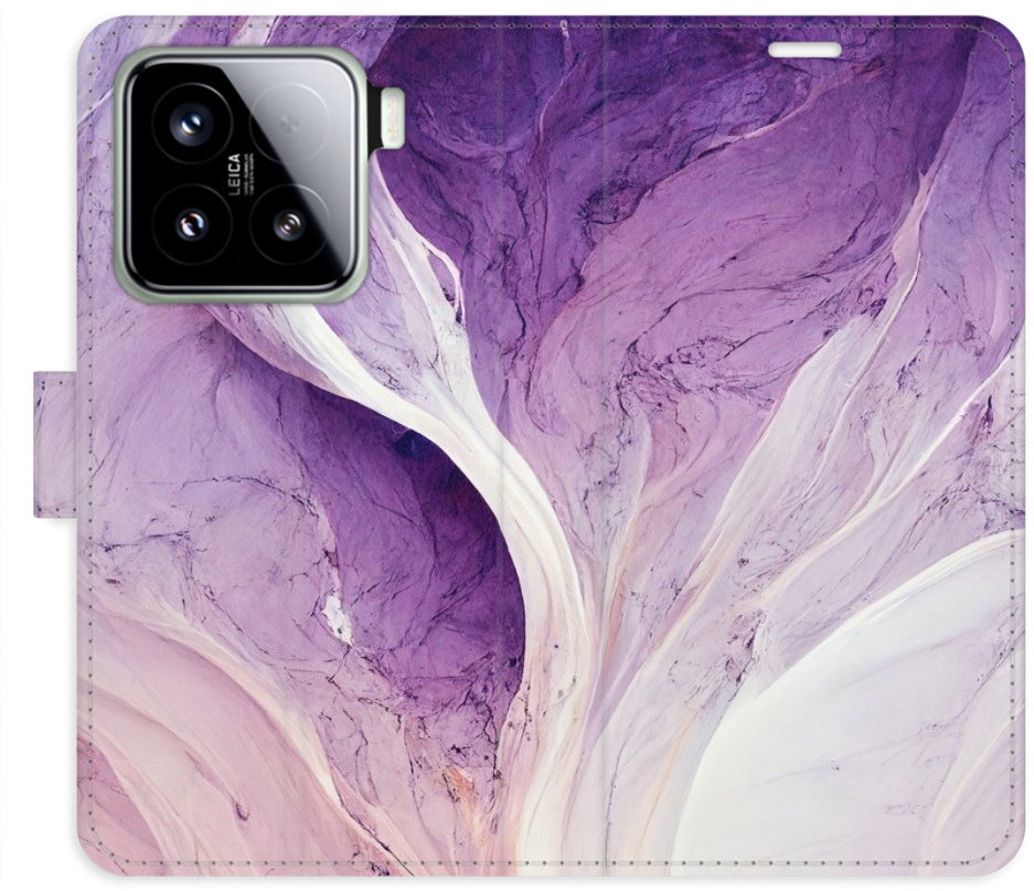 iSaprio Flip puzdro Purple Paint pre Xiaomi 15