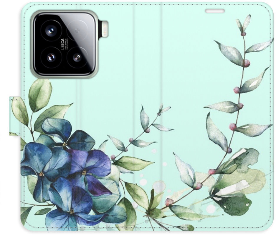 iSaprio Flip puzdro Blue Flowers pre Xiaomi 15