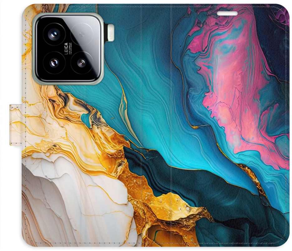 iSaprio Flip puzdro Colourful Marble pre Xiaomi 15