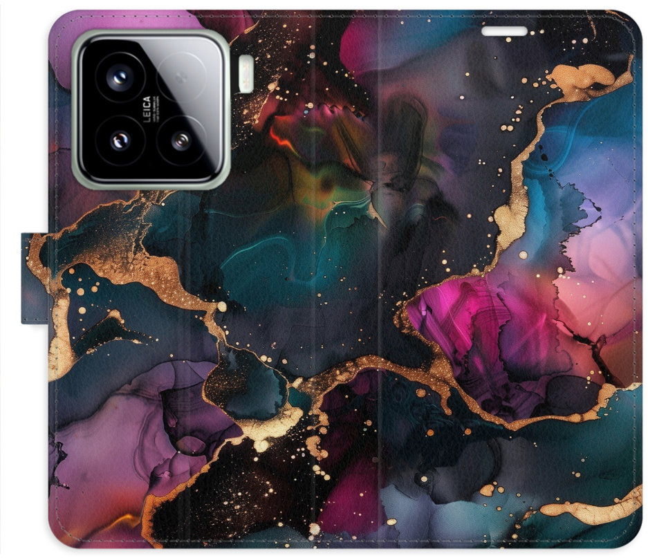 iSaprio Flip puzdro Dark Marble pre Xiaomi 15