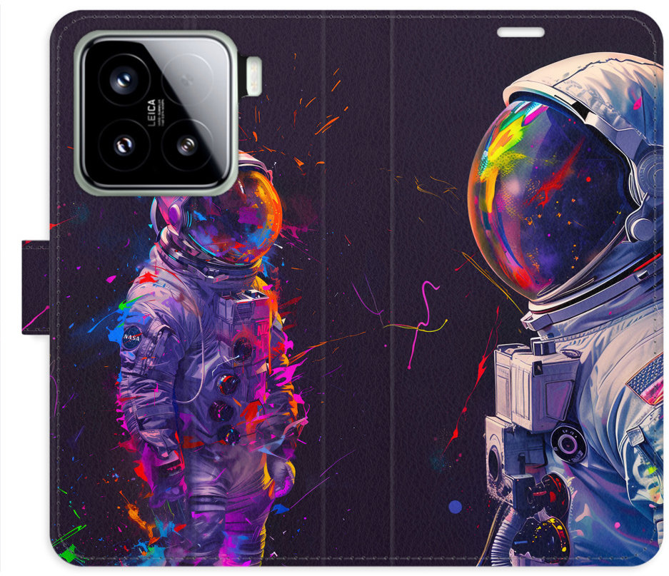 iSaprio Flip puzdro Neon Astronaut 02 pre Xiaomi 15