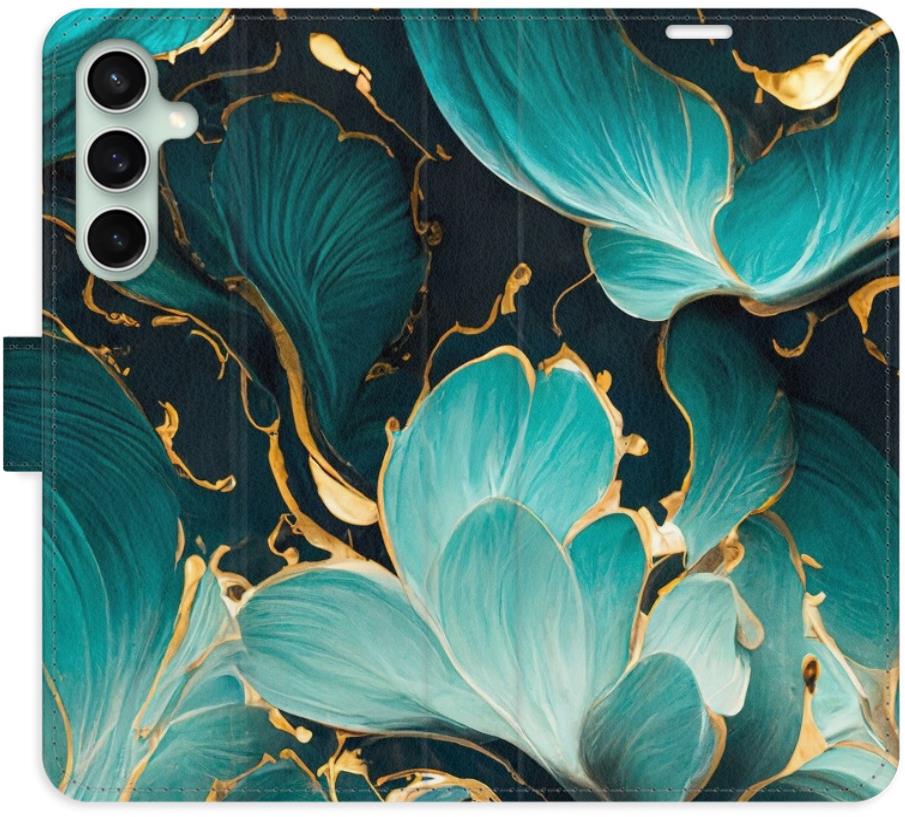 iSaprio flip puzdro Blue Flowers 02 pre Samsung Galaxy S23 FE