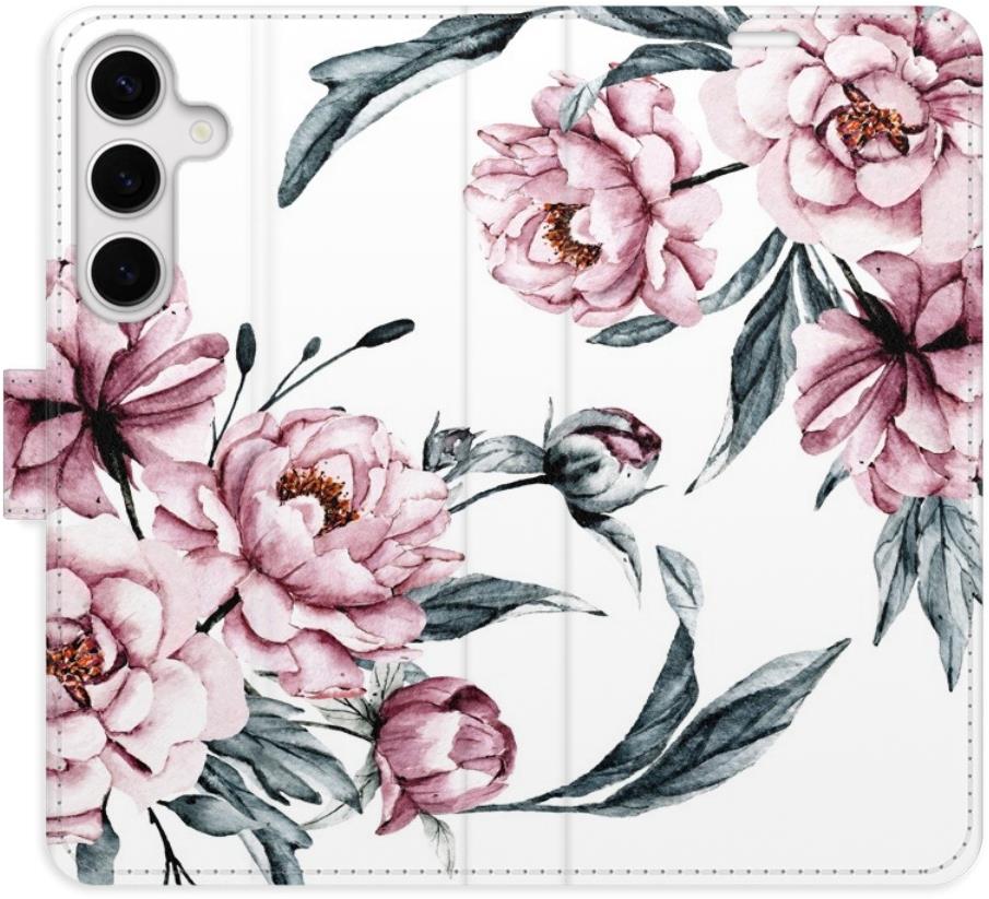 iSaprio flip puzdro Pink Flowers pre Samsung Galaxy S24+