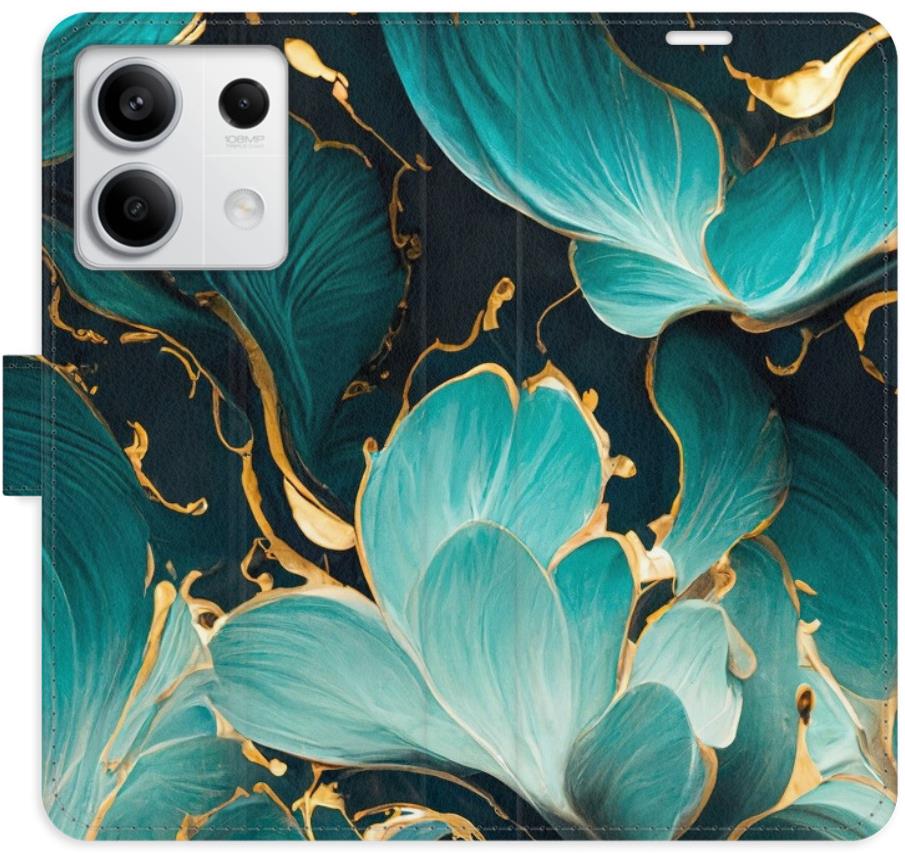 iSaprio flip puzdro Blue Flowers 02 pre Xiaomi Redmi Note 13 5G