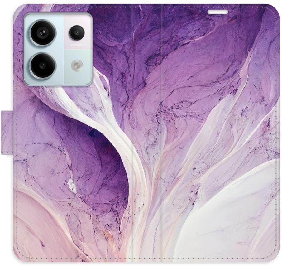 iSaprio flip puzdro Purple Paint na Xiaomi Redmi Note 13 Pro+ 5G