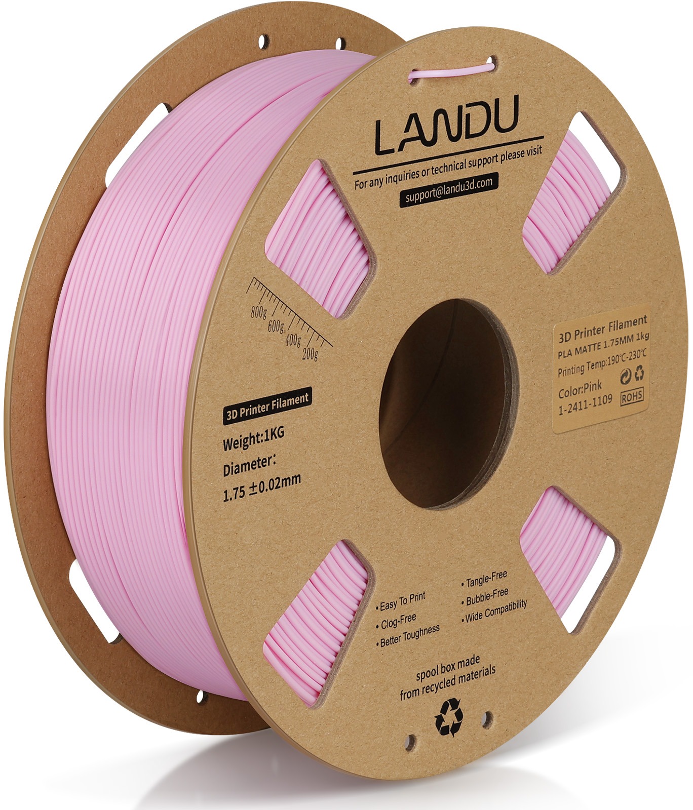 Landu PLA Matte Pink 1 kg