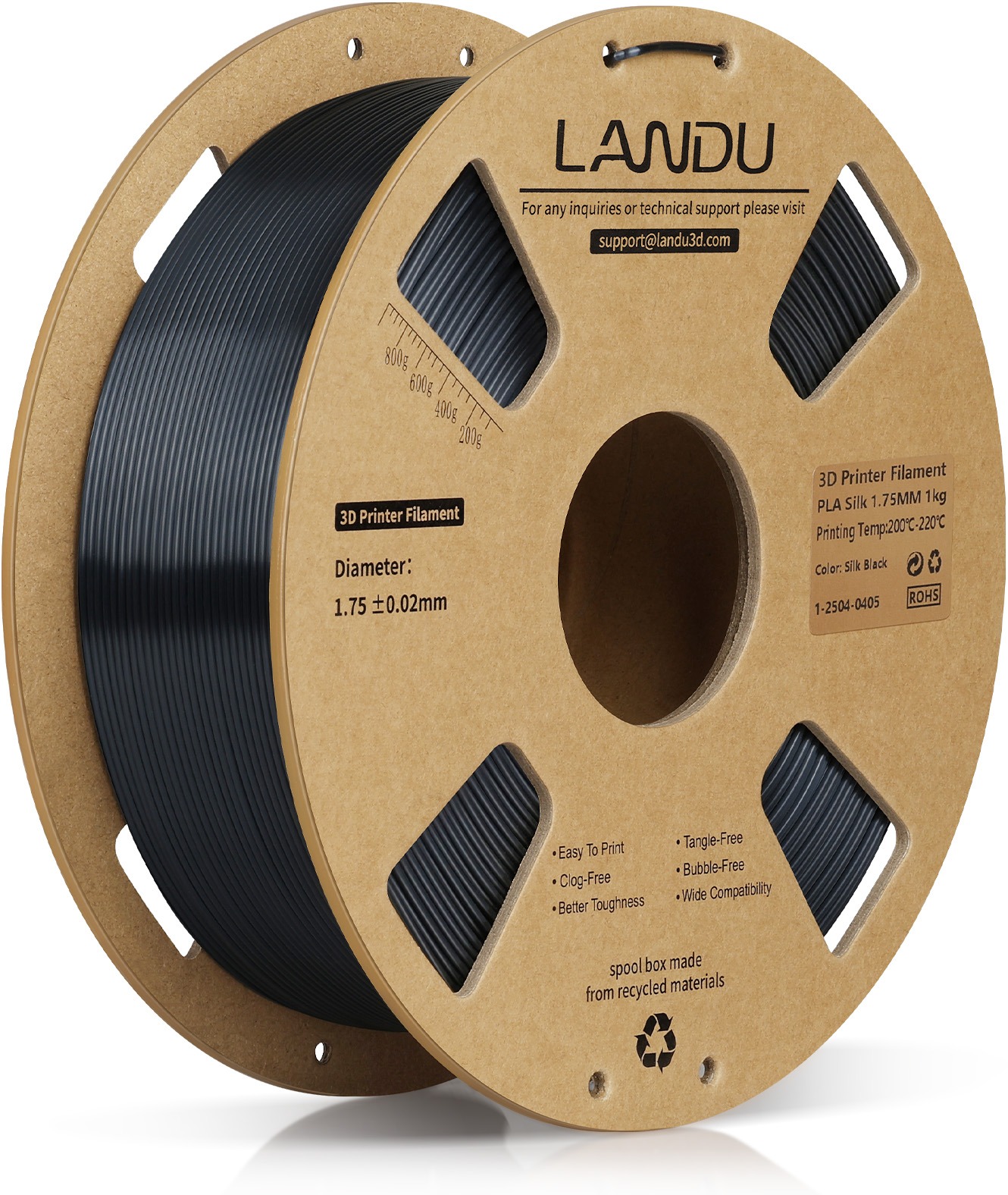 Landu PLA Silk Black 1 kg