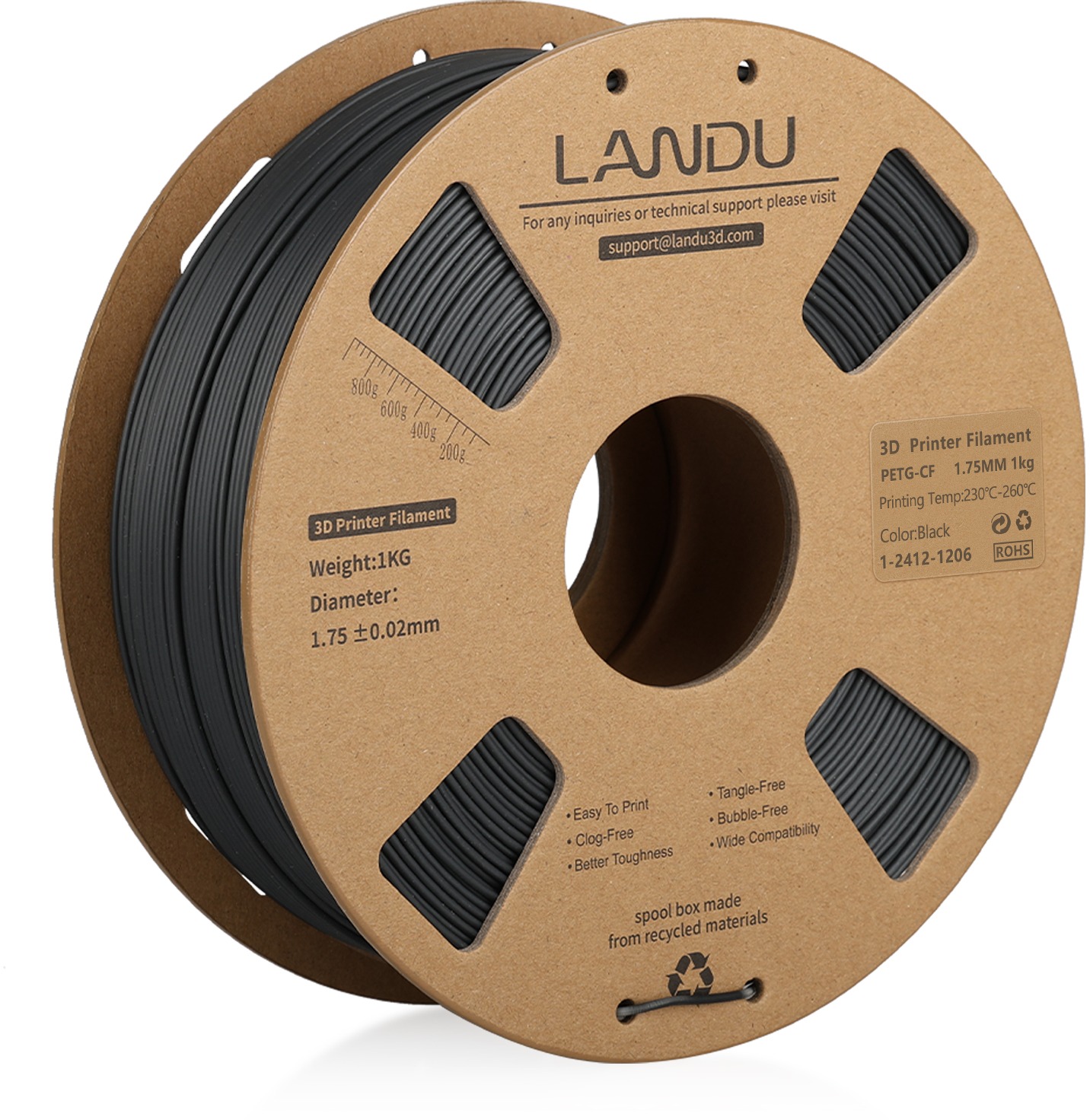 Landu PETG-CF Black 1 kg
