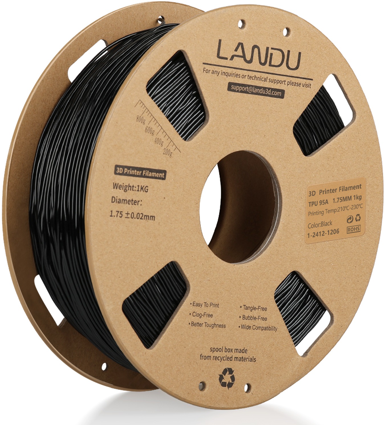 Landu TPU 95A Black 1 kg