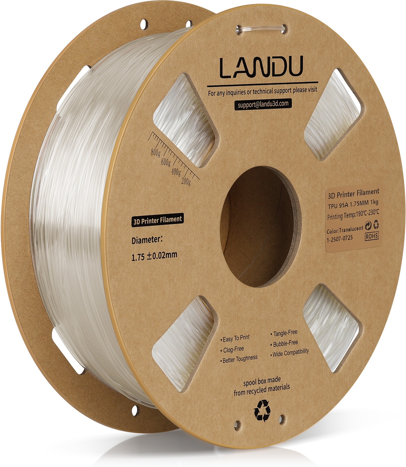 Landu TPU 95A Translucent 1 kg