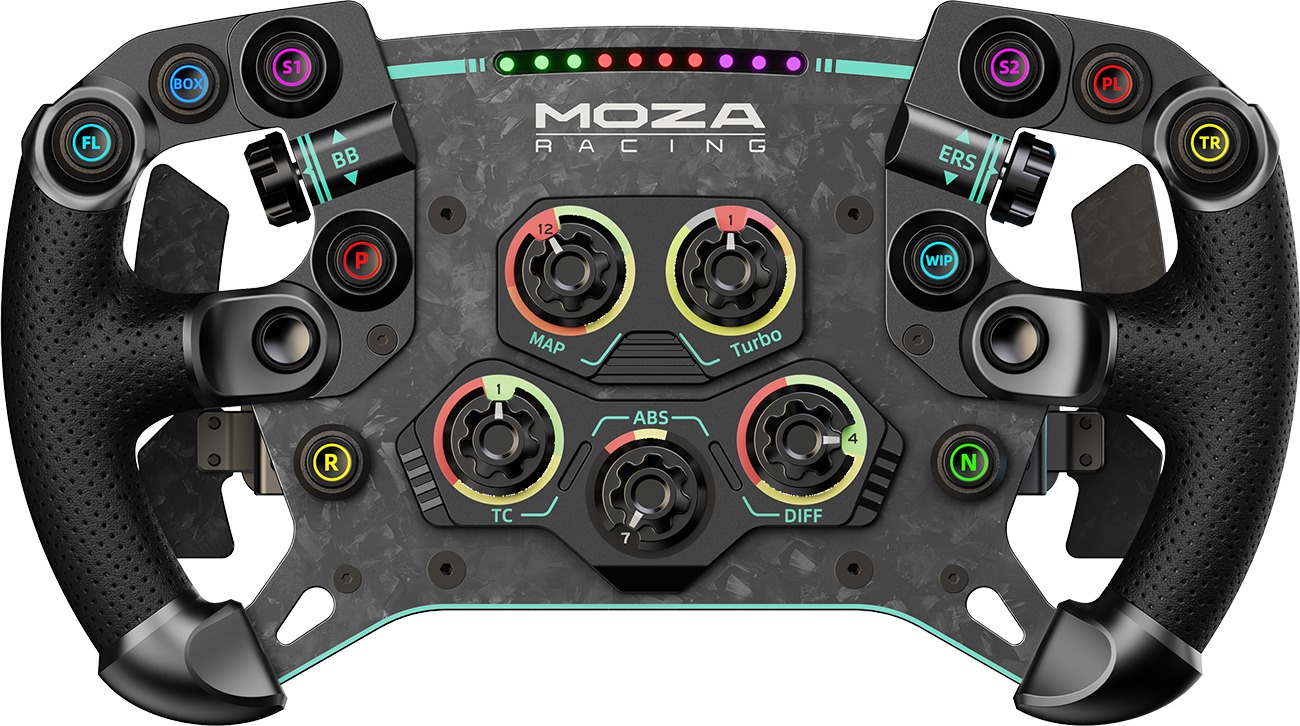 MOZA GS V2P Steering Wheel (Microfiber Leather)