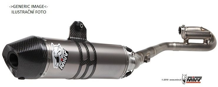 MIVV Výfuk kompletný 1×1 OVAL Titán