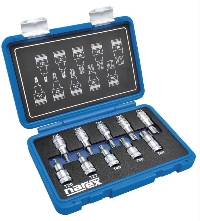 NAREX 443000961 Súprava hlavíc 1/2" zástrčných TORX