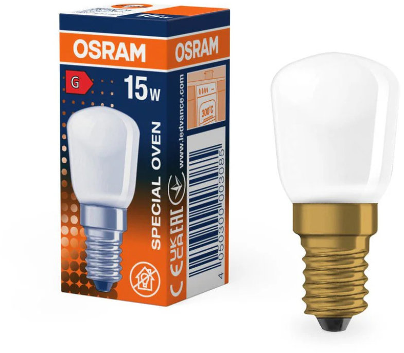 OSRAM SPC. T26/57, E14, 15 W, 300 °C, matná