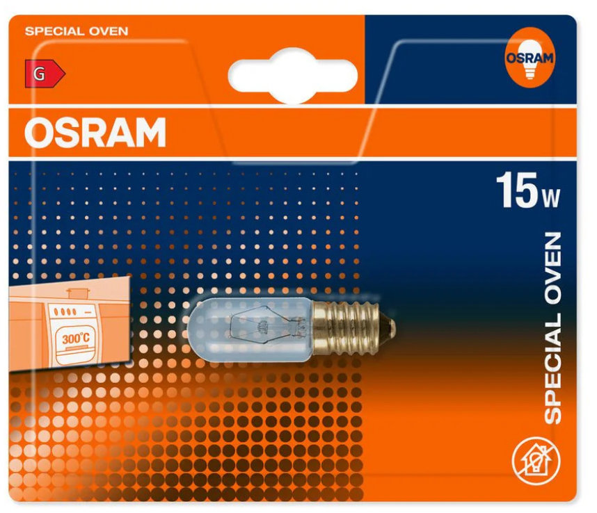 OSRAM 10XBLI1, E14, 15 W, 300 °C, číra