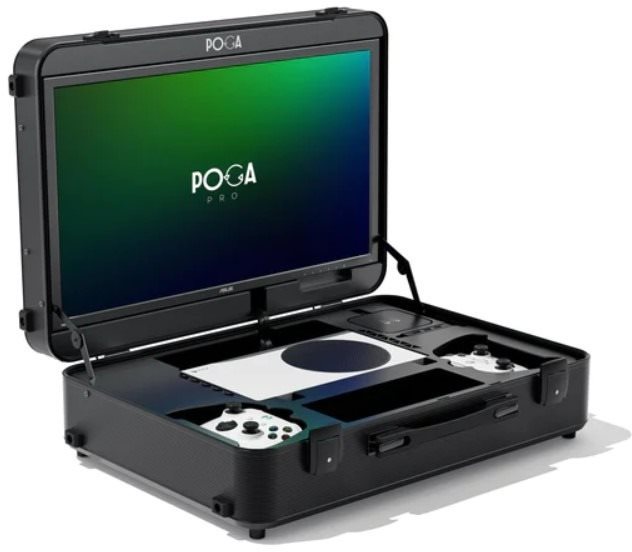 POGA Pro – cestovný kufor s LCD monitorom na herné konzoly – čierny