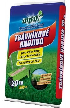 Roztrhnutý obal – Trávnikové hnojivo AGRO Trávnikové hnojivo (viac ako 50 % bezchybného obsahu)