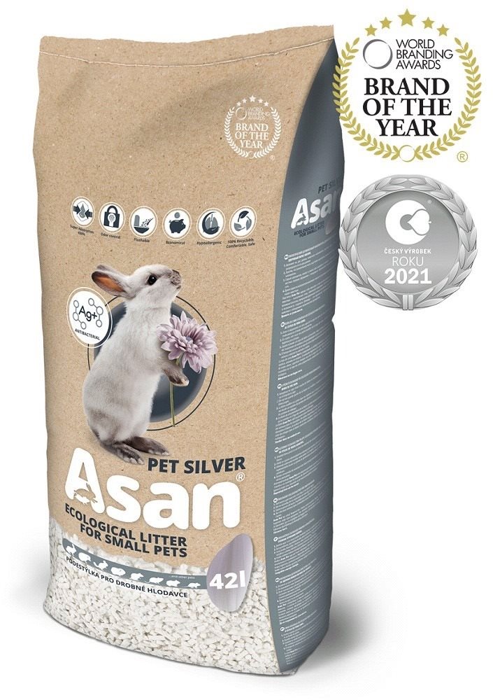 Roztrhnutý obal – Podstielka Asan Pet Silver (viac ako 50 % bezchybného obsahu)