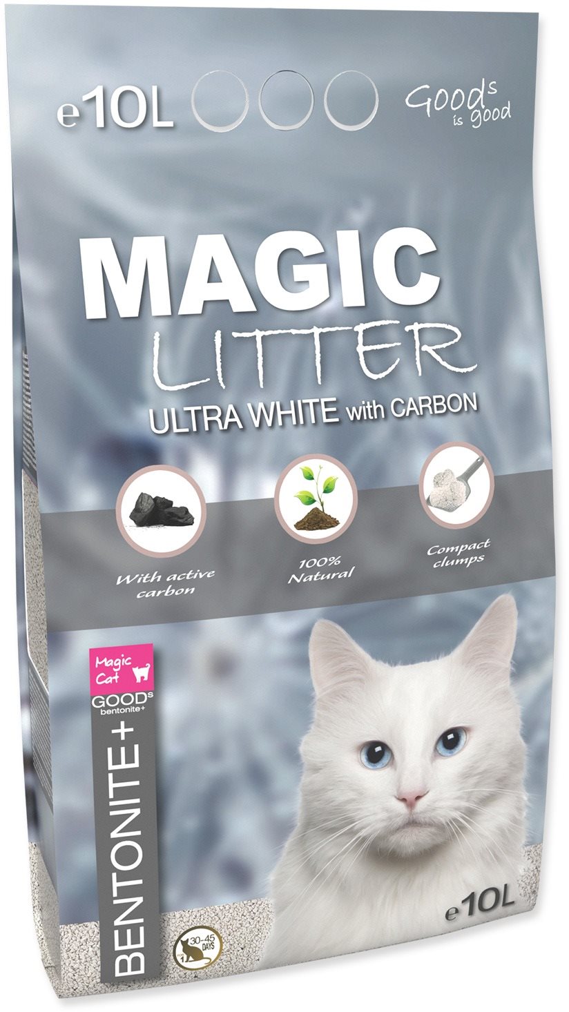 Roztrhnutý obal – Stelivo pre mačky Magic Cat Mačkolit Magic Litter (viac ako 50% bezchybného obsahu