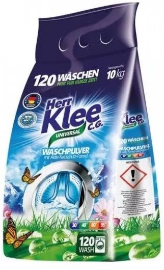 Roztrhnutý obal – Prací prášok HERR KLEE Universal (viac ako 50 % bezchybného obsahu)